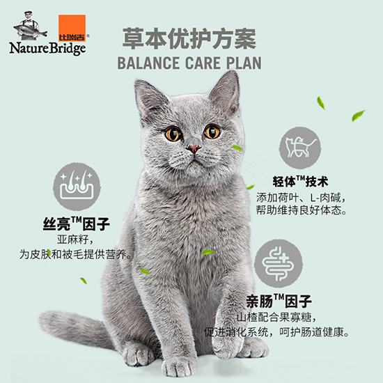 比瑞吉無谷草本全價(jià)成年期貓糧（體重管理）
