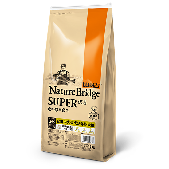 比瑞吉優選全價中大型犬幼年期犬糧